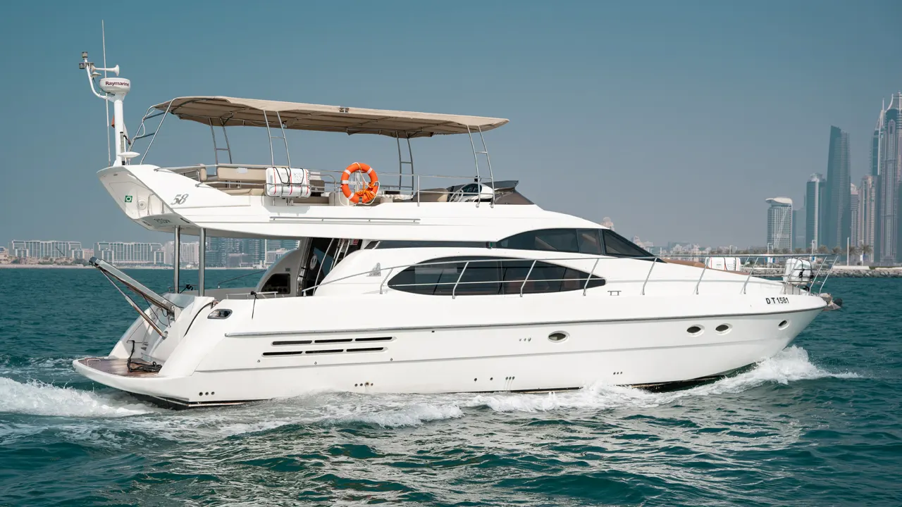 55 ft azimut yacht booking dubai