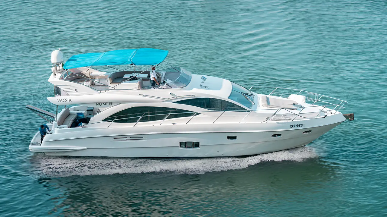 majesty vassia 56ft yacht rental dubai marina