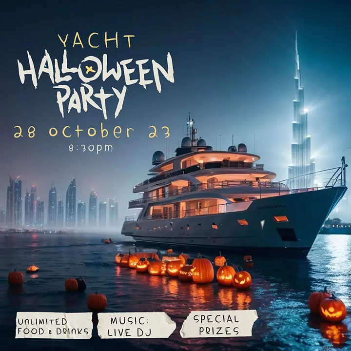 halloween yacht party in dubai by centaurus charter book yachts dubai
